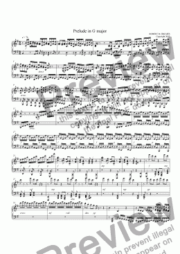 page one of Prelude in G Major