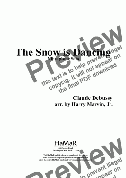 page one of The Snow is Dancing