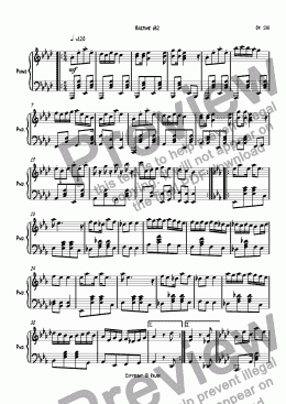 page one of Ragtime #82 in A Flat Major