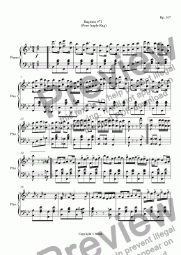 page one of Ragtime #71 in B Flat Major - Pine Apple Rag