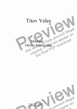page one of Titov Veles