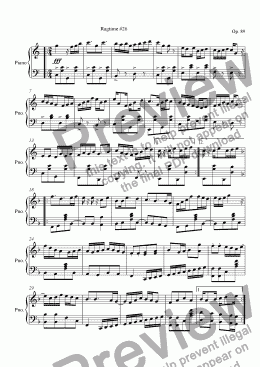 page one of Ragtime #26 in C Major