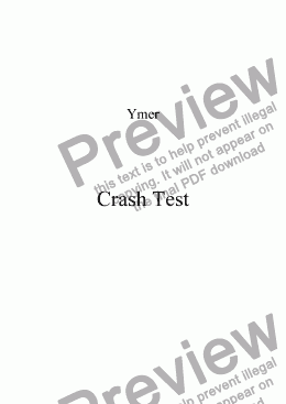 page one of Crash Test