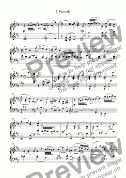 page one of Little Suite for Piano 2. Pastorale