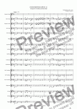 page one of CONCERTINO OPUS 12