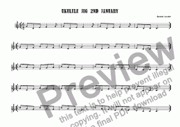 page one of Ukulele Jig 2nd January