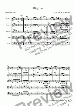 page one of Allegretto