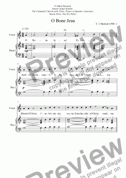 page one of O Bone Jesu