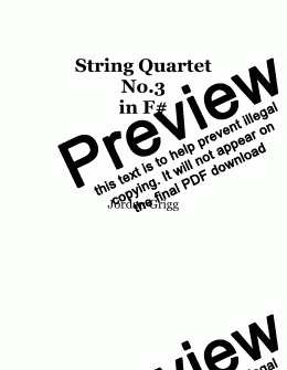 page one of String Quartet No.3 in F#