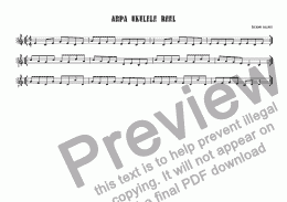 page one of Arpa Ukulele Reel