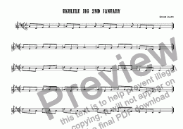 page one of Ukulele Jig 2nd January