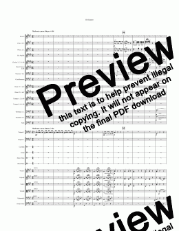 page one of Symphony No. 5 in C# minor 3rd and 4th mvts.