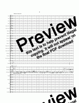 page one of Concerto for Orchestra II, III, IV