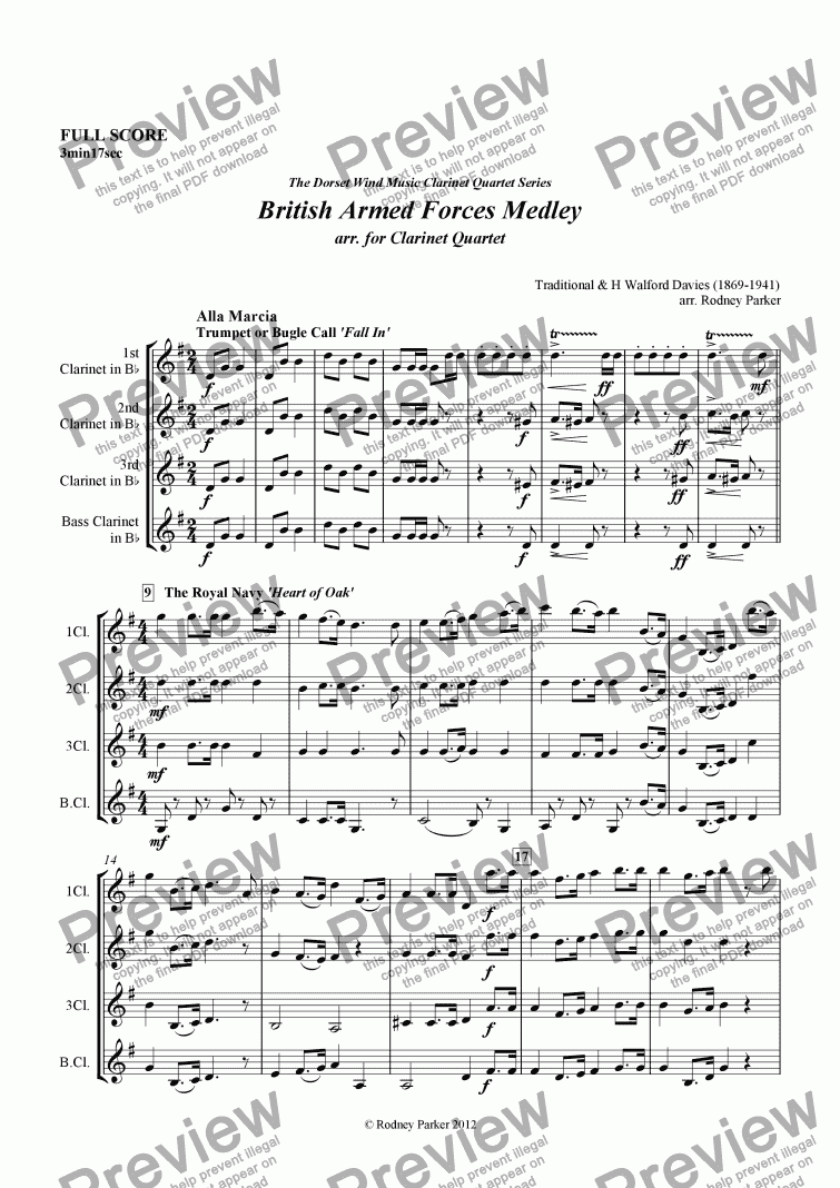 armed forces medley piano sheet music