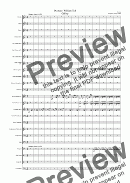 page one of Overture: William Tell (Gallop only) (CB)
