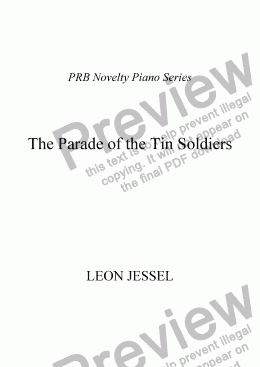 page one of PRB Novelty Piano Series: The Parade of the Tin Soldiers