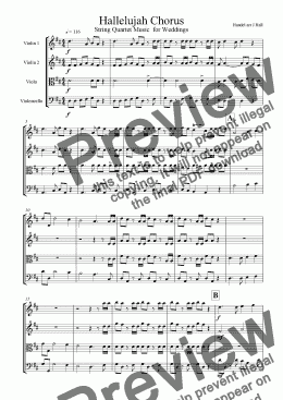 page one of Hallelujah Chorus