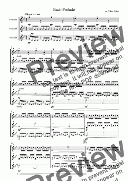 page one of Bach Prelude