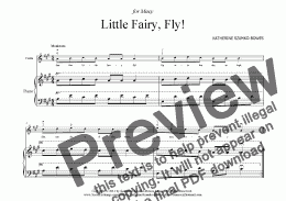 page one of Little Fairy, Fly! (beginning violin solo)