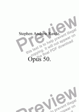 page one of Opus 50, The Meadow At The Height Of Summer.