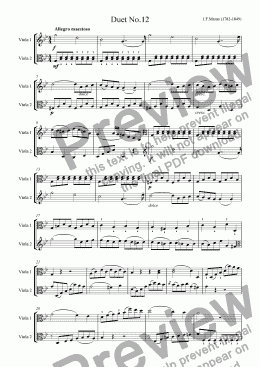 page one of Mazas Duet for 2 Violas Op.38 No.12