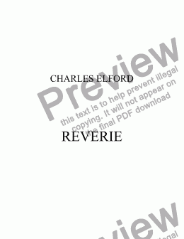 page one of REVERIE