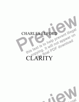 page one of CLARITY