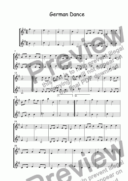 page one of German Dance