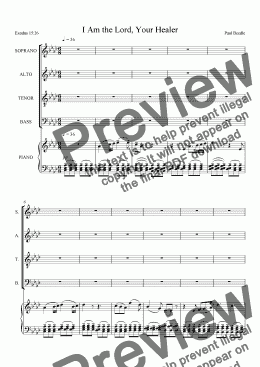 page one of 03 Israel in the Wilderness - choral score