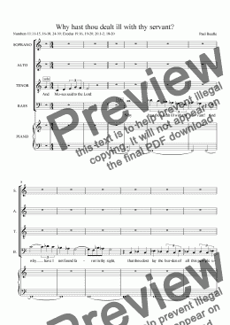 page one of 06 Israel in the Wilderness - choral score