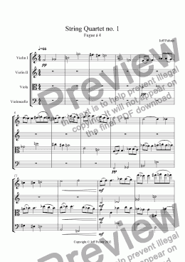 page one of String Quartet no. 1