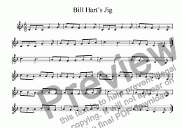 page one of Bill Hart’s Jig