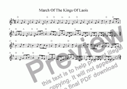 page one of March Of The Kings Of Laois