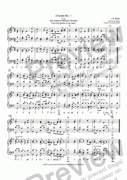 page one of JS Bach Chorale No. 1 (Riemenschneider) Harmonic Analysis