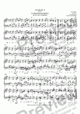 page one of JS Bach’s Chorale No. 5 (Riemenschneider) Harmonic Analysis