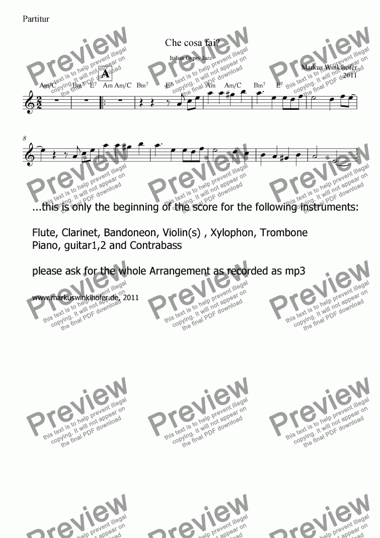 che-cosa-fai-italian-song-for-10-players-download-sheet-music-pdf