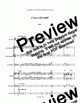 page one of B Twelve (JAZZ COMBO)