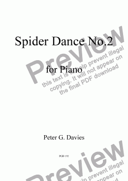 page one of Spider Dance No.2