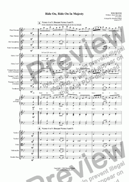 page one of Ride On, Ride On In Majesty -Mixed Ensemble