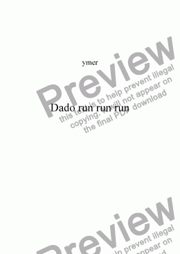 page one of Dado run run run