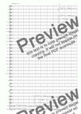 page one of Symphony No 71 3rd movt Passacaglia Variations