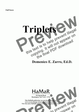 page one of Triplets