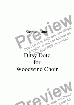 page one of Woodwind Choir: Ditsy Dotz