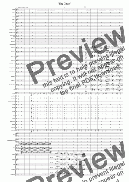 page one of Symphony No 72 ’The Ghost’ 4th movt