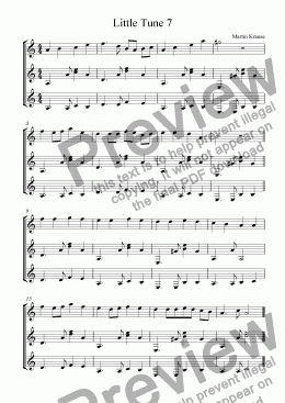 page one of Little Tune 7