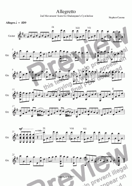 page one of Allegretto