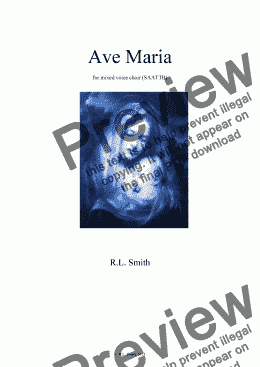 page one of Ave Maria (SAATTB)