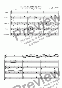 page one of Sonata XVI