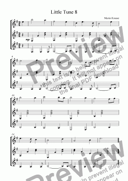 page one of Little Tune 8