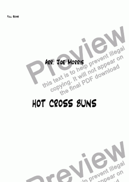 page one of HOT CROSS BUNS